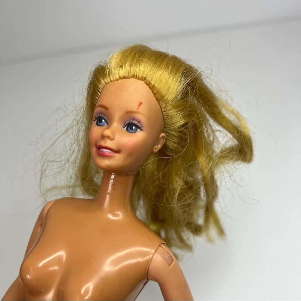 Vintage Barbie Lot Blonde Doll Best Buy Rainbow Halter Dress Hair Extension - Picture 16 of 16